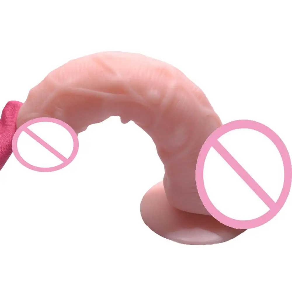 Hot Sale Big Dildo Realistic Penis with Suction Cup Sex Toys for Woman Silicone Real Rubber Dick Foreskin Cock Sexy Product Shop