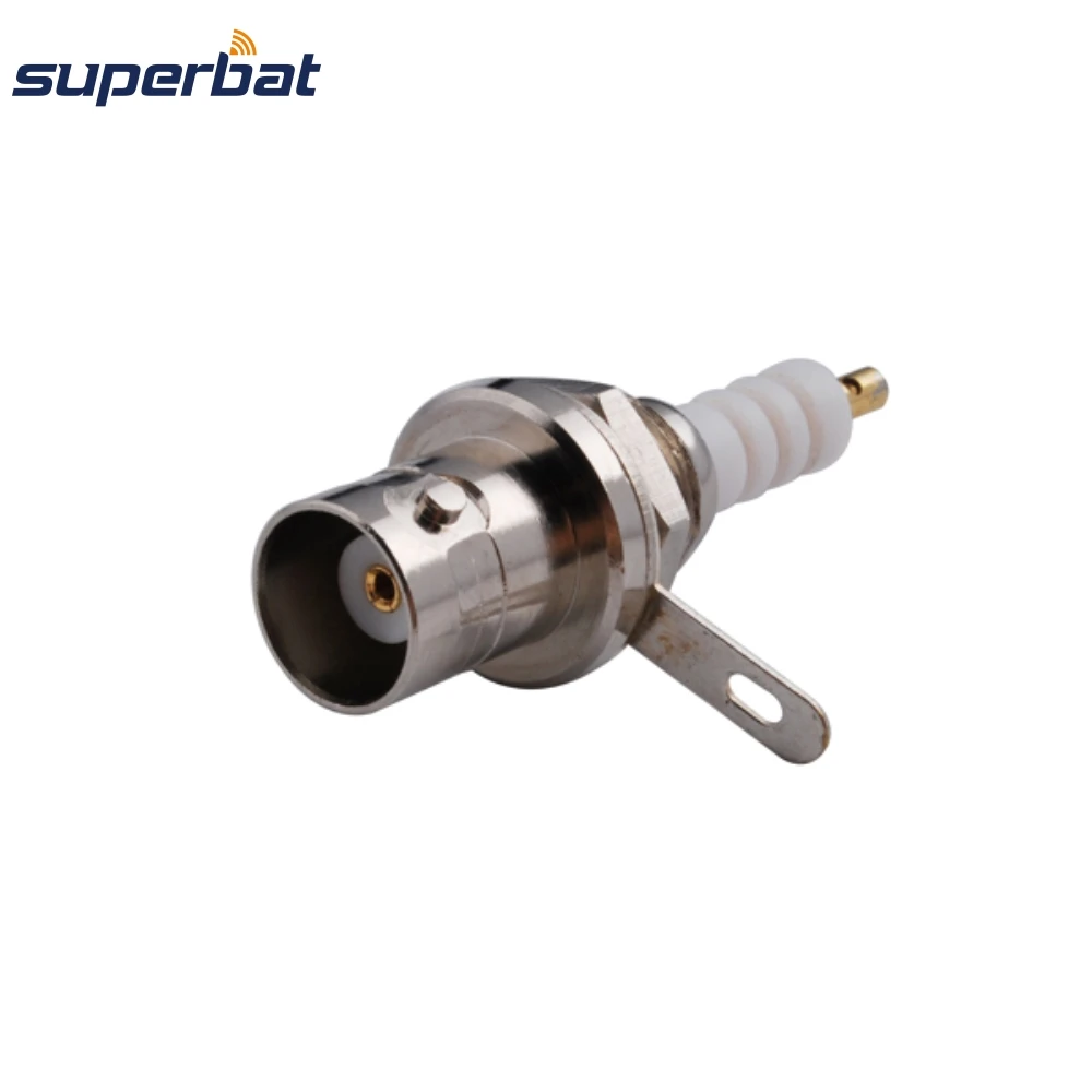 Superbat BNC Female Bulkhead with nut Solder for Panel Connector MHV 3000V Power Audio