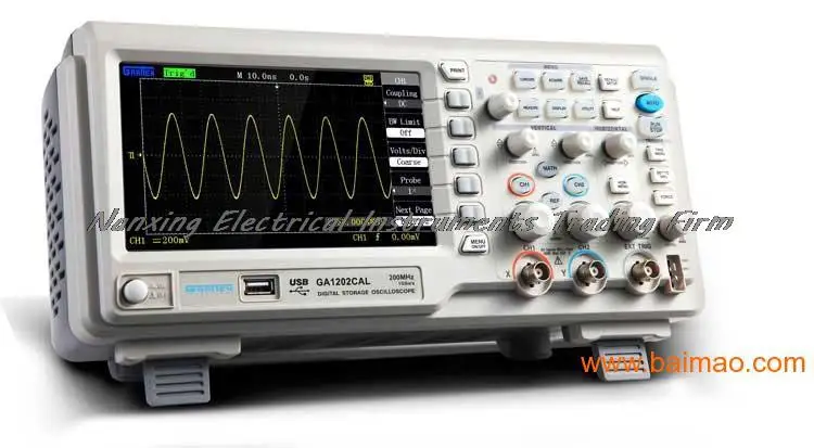 Fast arrival ATTEN GA1072CAM Digital Storage Oscilloscope 2Channels 1GSa/s USB 7'' TFT LCD AC 110-240V