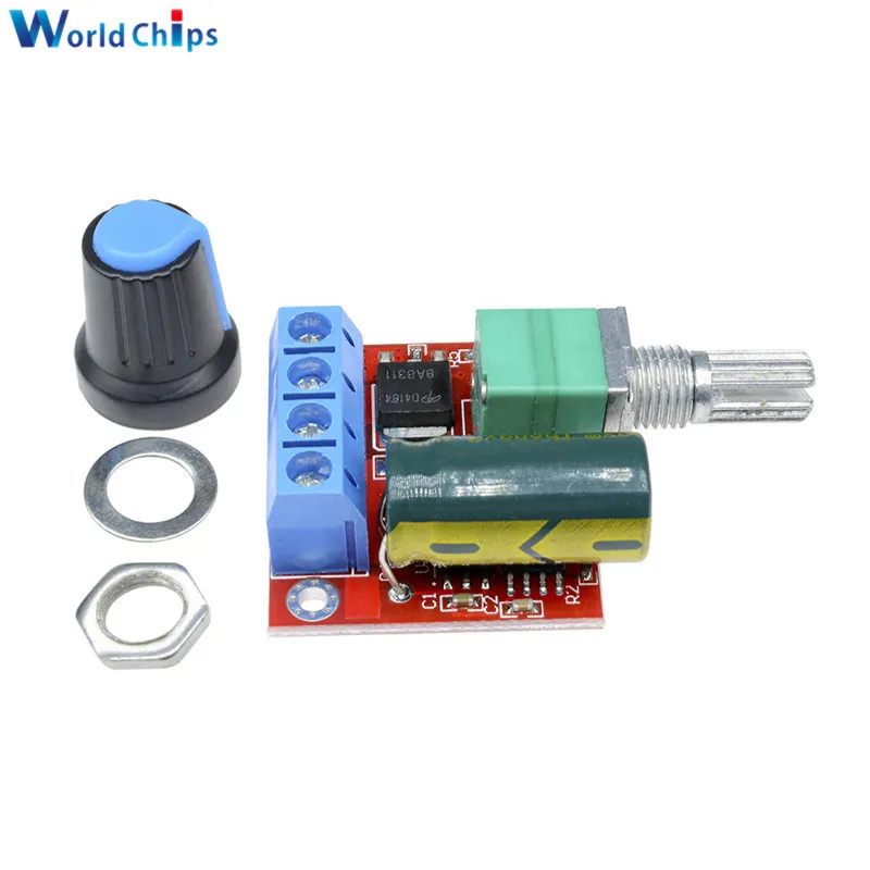 Mini DC-DC 4.5V-35V 5A 90W PWM DC Motor Speed Controller Module Speed Regulator Control Adjust Adjustable Board Switch 12V 24V