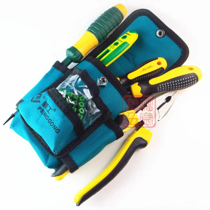 1PC Multifunctional Repair Pouch Pocket Tool Bag Waterproof Oxford cloth Tools Kit Pockets  Waist Belt for Electrician