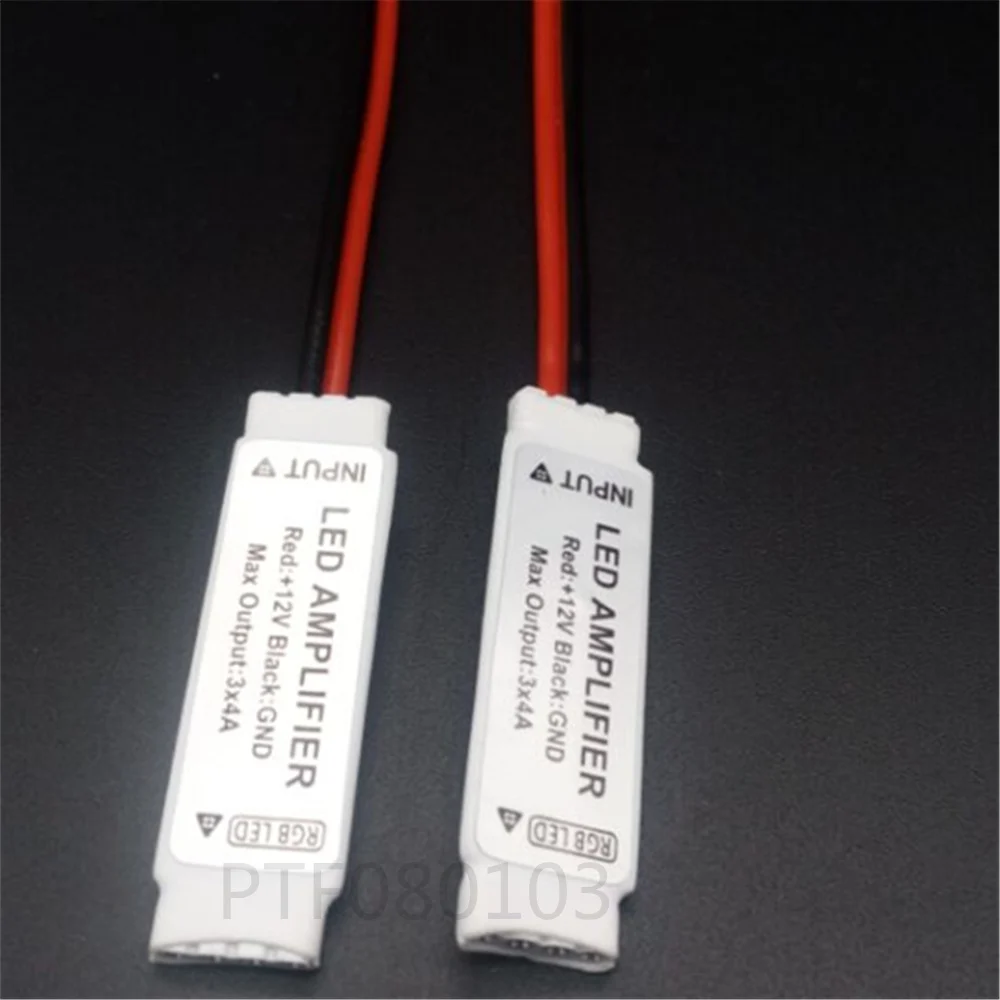 DC12V Mini RGB Led Amplifier Controller Common Anode 3Channel for SMD 3528 5050 Led Strip Lighting 10pcs