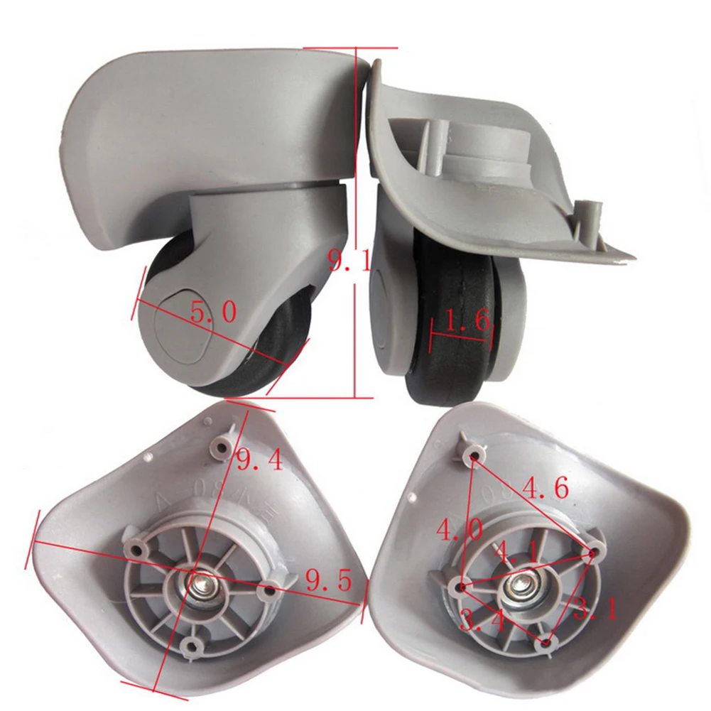 Roues de Remplacement en Caoutchouc pour Valises, Pièces de Chariot, Réparation, Spinner à Main