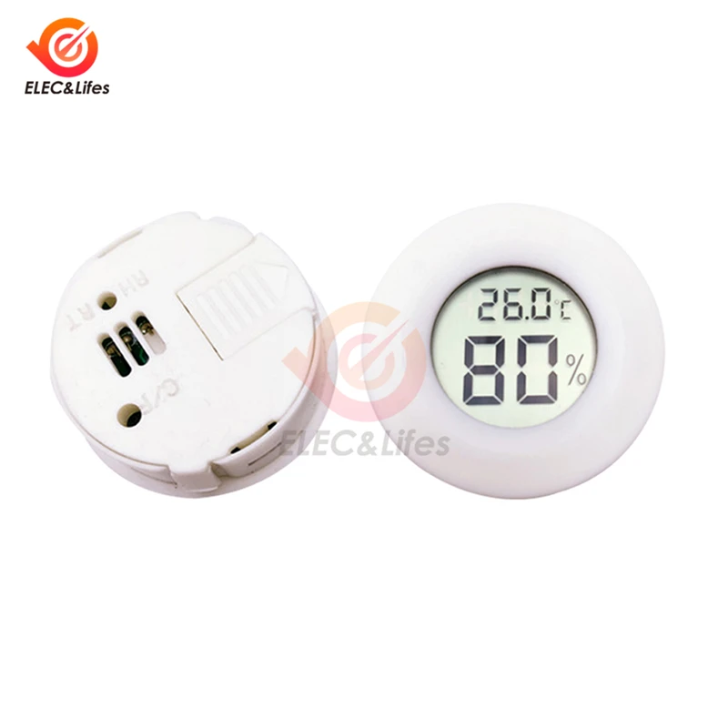 6 Colors Mini LCD Digital thermometer Hygrometer Detector Convenient Indoor Outdoor thermograph Car Temperature Humidity Meter