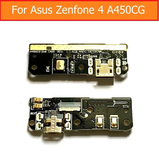 

Genuine USB date charging dock flex cable For Asus zenfone 4 A450CG 4.5" USB connector port PCB flex cable with jack port board