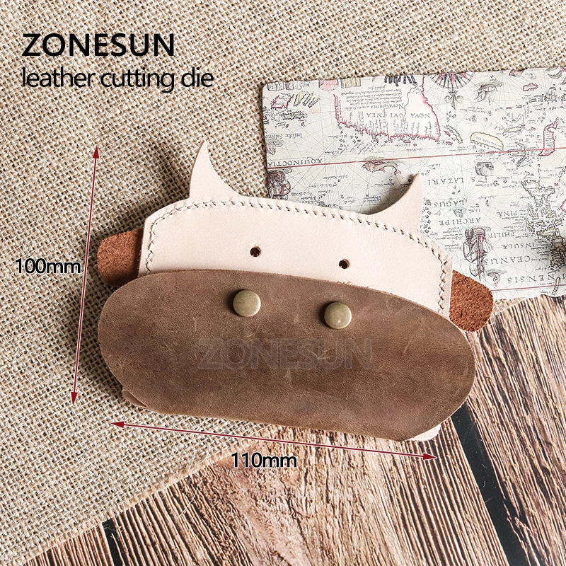 ZONESUN Hand Punch Tool Cut Die DIY Leather Wallet Belt Laser Wooden Die Used With Japan Steel Knife Mold Handmade Gift