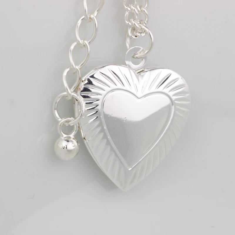 N126 Fashion jewelry locket necklace romantic heart pendant necklace