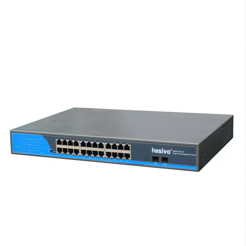 Imagem -03 - Poe Ethernet Switch de Rede 24 Portas com Portas Gigabit Sfp Gigabit 1000mbps