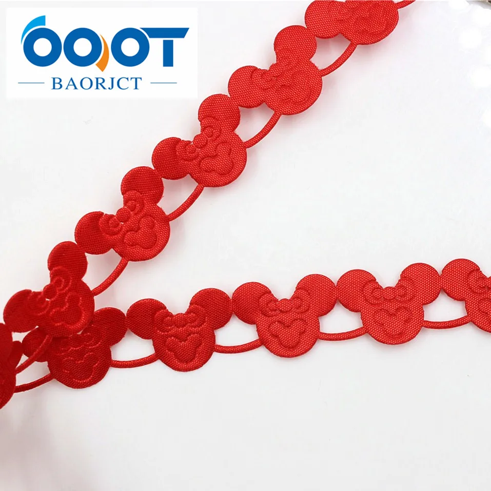 OOOT BAORJCT 17122319 hot sale 16 mm 25 yards hollow Flower solid Grosgrain Ribbon, DIY handmade materials,Clothing accessories