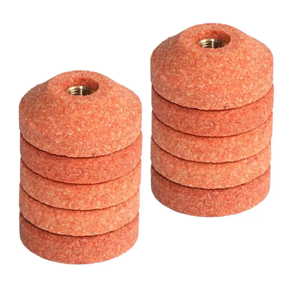 10Pcs 30mm  Grinding Wheel Cup Surface Polishing Stone Wheel For Air Micro Grinder Pneumatic Abrasive Stone Point Polishing Head