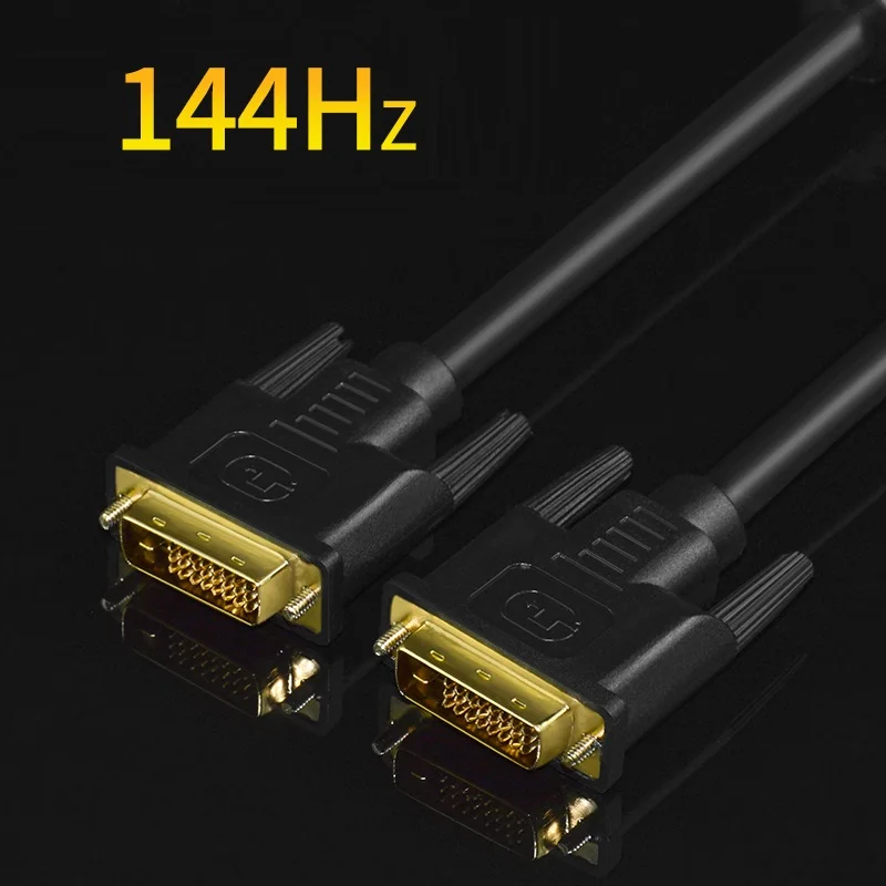 DVI Cable DVI-D 24+1 pin 1080P@144HZ 2K@60HZ Male to Male DVI to DVI Cable for Projector Laptop LCD DVD HDTV XBOX 1.5m/3m/5m/8m
