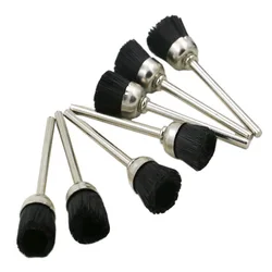 5Pcs 3mm Mandrel Stiff Abrasive Nylon Cup Brush Polishing Tool Buffing Wheels Rotary Tools 45mm Length Grind Accessories