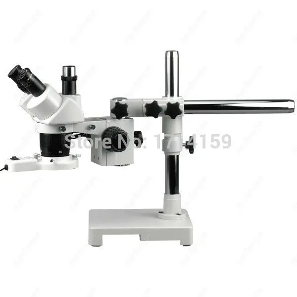 Smart phone repair--AmScope Supplies 5X-10X-15X-30X Boom Stand Trinocular Stereo Microscope + Fluo Light