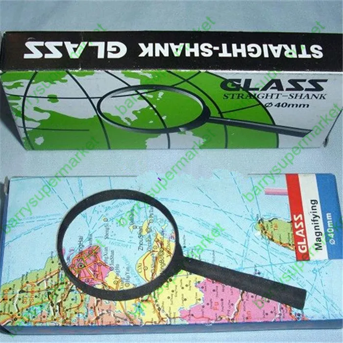 Magnifier Handheld 40MM 60MM Plastic Frame Read Instrument Tool Magnifying Glass for Old People Student