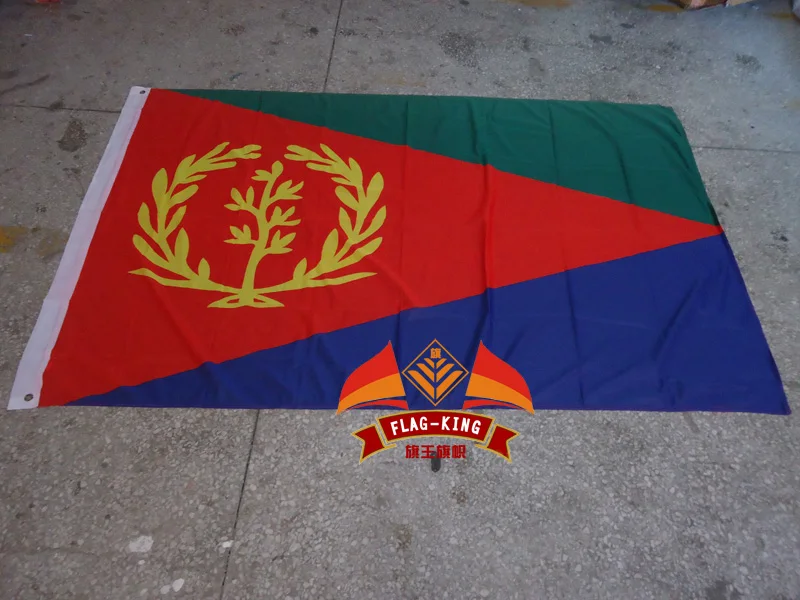 Eritrea national flag,100% polyster  ,120*180CM,Anti-UV,Digital Printing,flag king,Eritrea banner