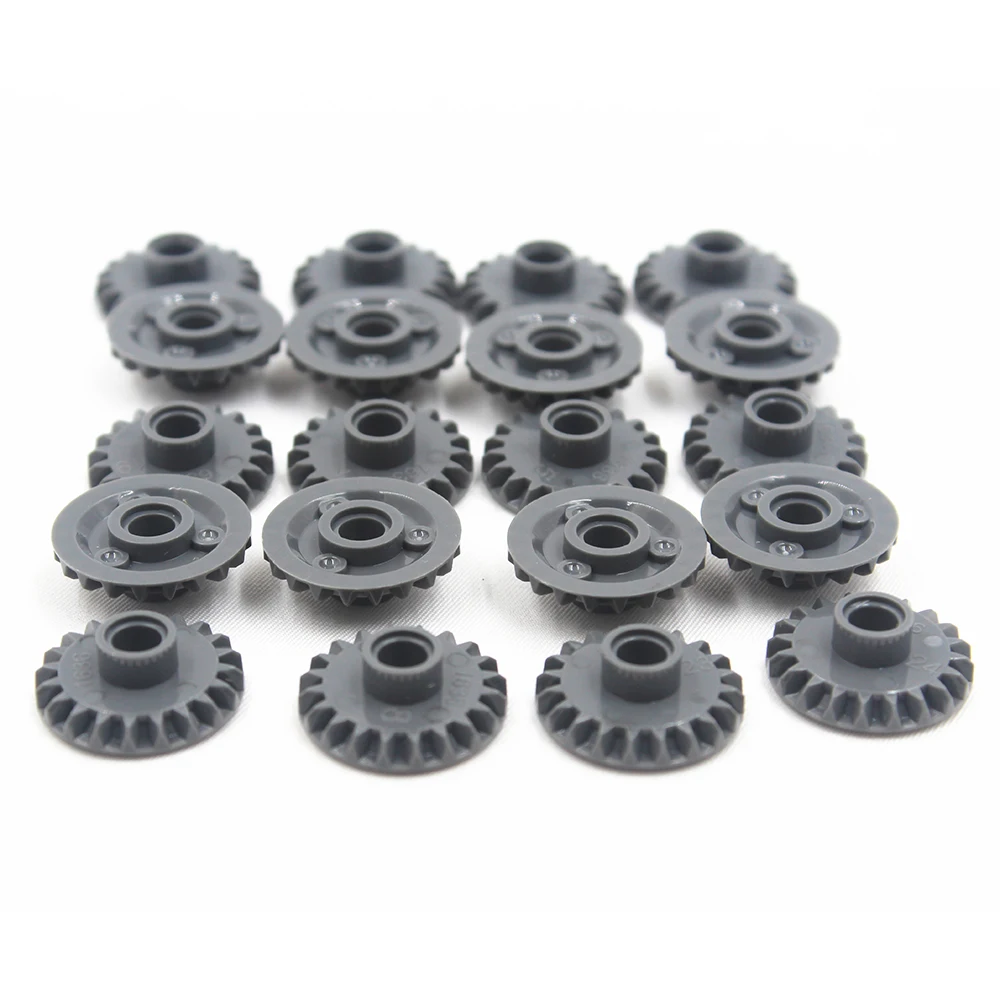 Technical Gears Parts CONE WHEEL Z20 DIA4.85 20Pcs Compatible With Lego MOC Building Block Bricks Bulk Pack for Kids Toys 87407