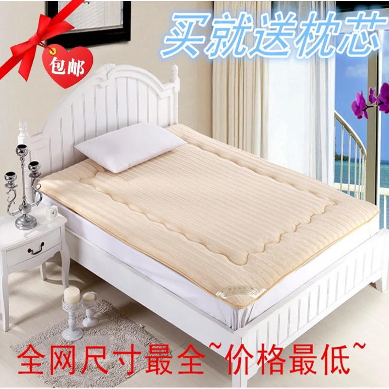 Tatami mattress piates pad is thickening mink velvet folding foam mattress single double