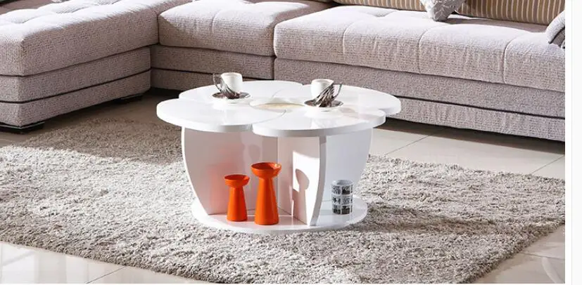 Modern furniture round table flower tea table of the lacquer that bake