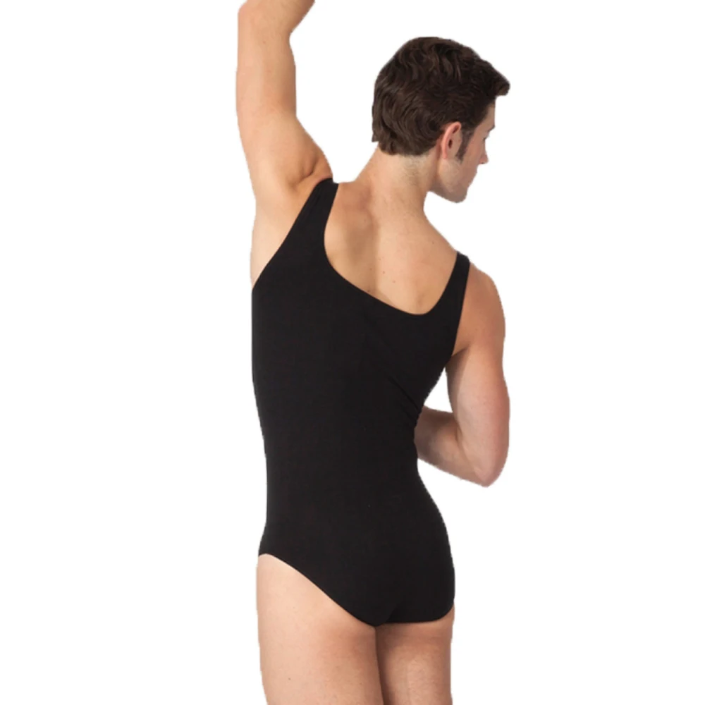 SPEERISE Black Mens Dance Tank Leotard Boys Sleeveless Ballet Leotards  Spandex Bodysuits Workout Leotards For Male Dance