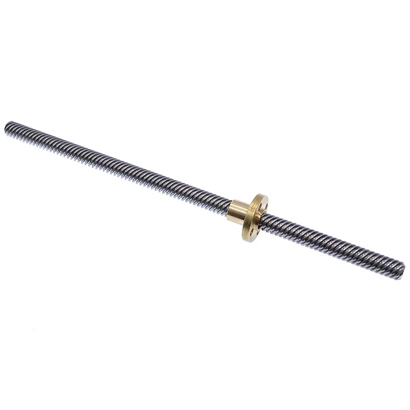 Lead Screw T8 350mm Linear Guide 3D Printers Parts helical pitch 1mm 2mm 4mm 8mm 10mm 12mm 14mm Trapezoidal Screws with nut image 2