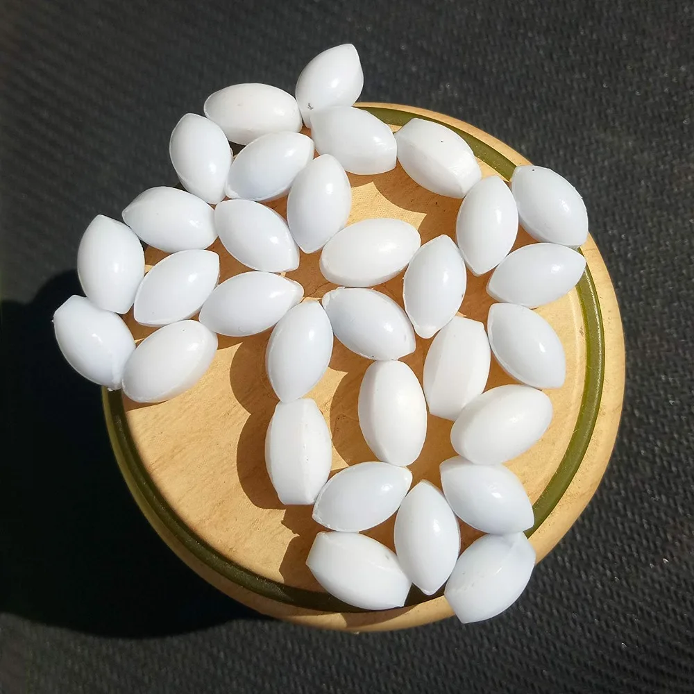 Magnetic Stirrer Stir Bar PTFE Magnetic Mixer Stir Bars , Olive shape , A6x10mm , 10PCS