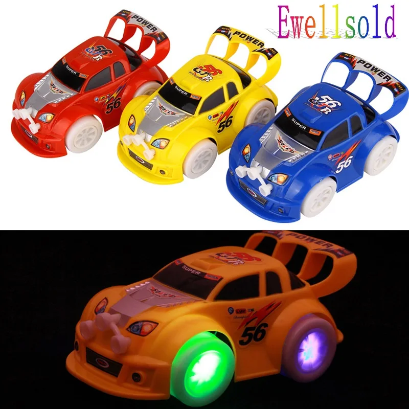 

Best Gift Stunning universal Turning Plastic Cute Toy Cars for Child Electric Toy Car Model Kids Toys for Boys Free shipping