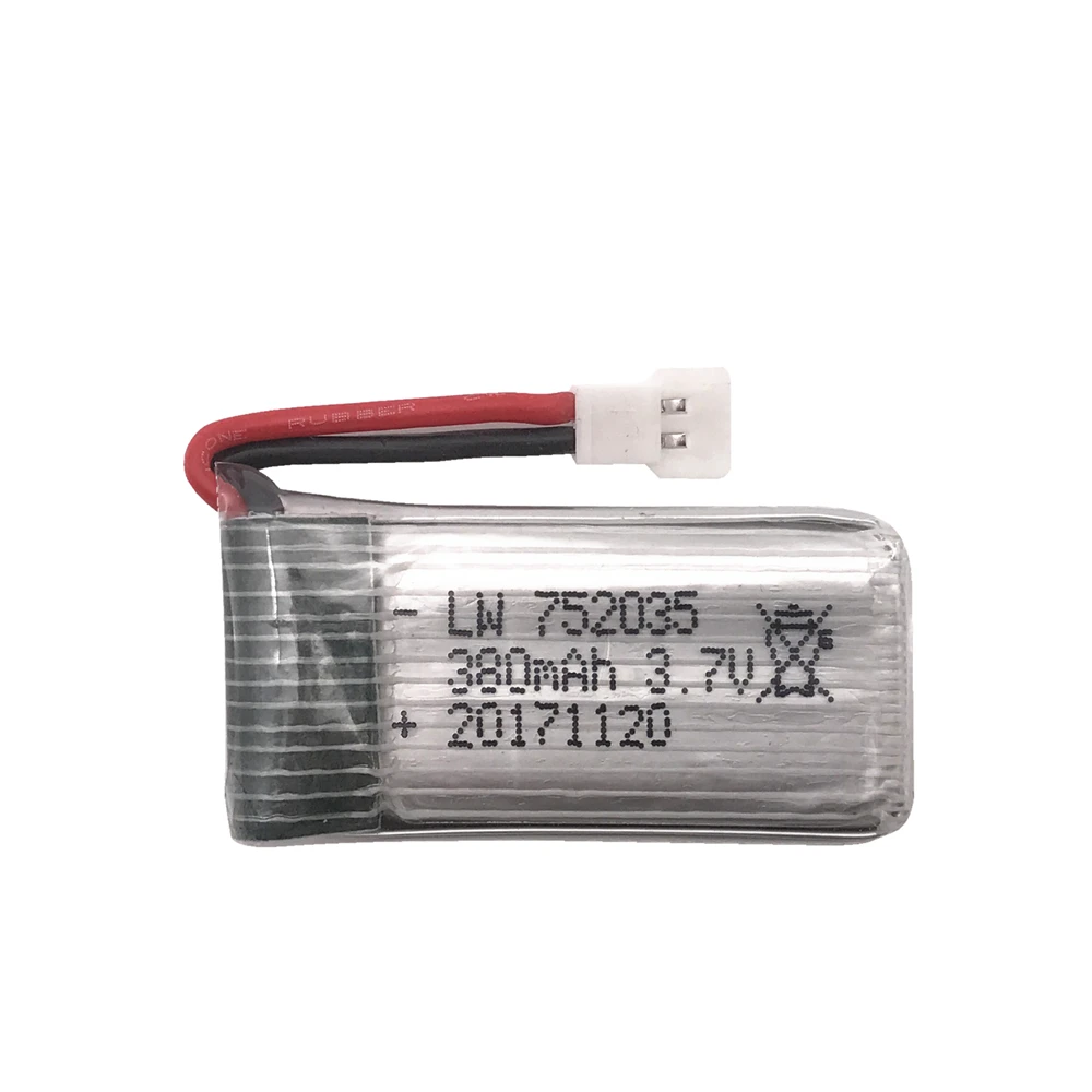 3.7V 380mAh Lipo Battery + USB Charger Spare Parts For Hubsan X4 H107 H107L H107D JD385 JD388 Battery