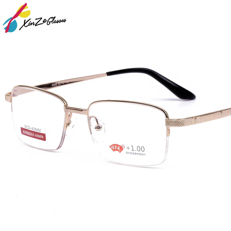 

XINZE New Unisex women men Folding Metal Reading Glasses +1.00 +1.50 +2.00 +2.50 +3.00 +3.50 +4.00 Diopter contains Case