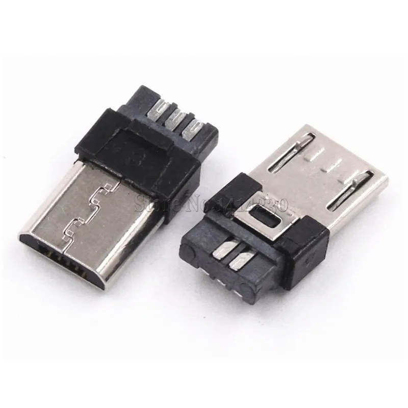 10Pcs Mini USB Micro 5-pin male Connector Jacks Socket SMD Surface-Mount