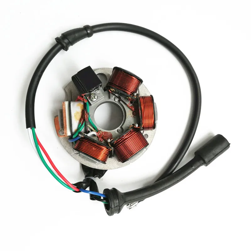 Motorcycle Generator Stator Engine Coil For PIAGGIO VESPA Plate 3 Wires Ape 50 P 1985 - 1989 V50 PK XL 199495 AUS