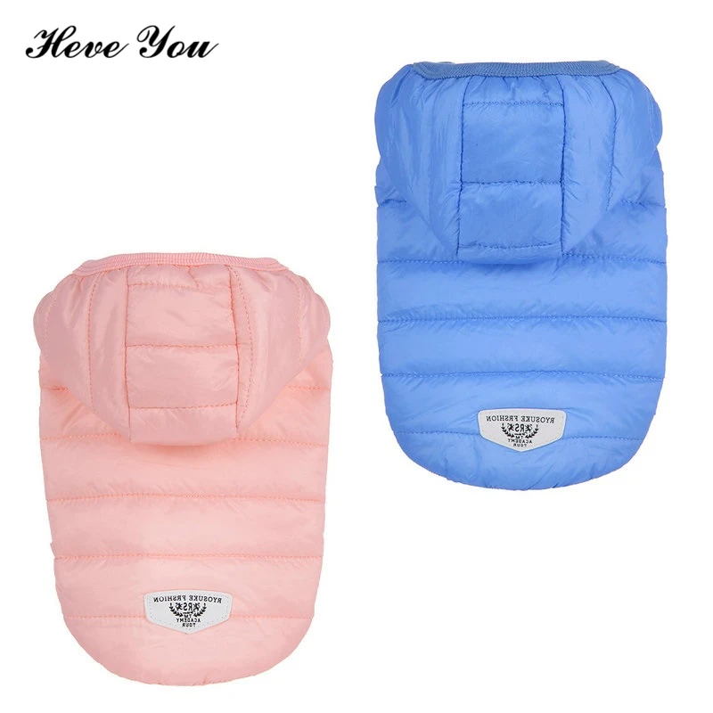 Heve You Clothes For Dog Warm Waterproof Light Cotton Padded Clothes Pet Dogs Coat Small Dog Clothing Chihuahua Hoodie XS~XL