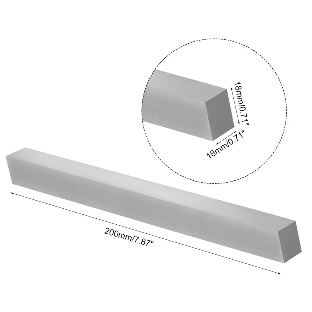 200mm HSS Square Milling Engraving Lathe Tool Bit Turning Tool For Milling Turning Lathe Grinder Cutter Mill Blank 10/14mm