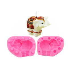 Gadgets Fondant Molds Elephant 3D Flexible Silicone Mold Candy Chocolate Mold Soap Polymer Clay Resin Mold  DIY Handmade