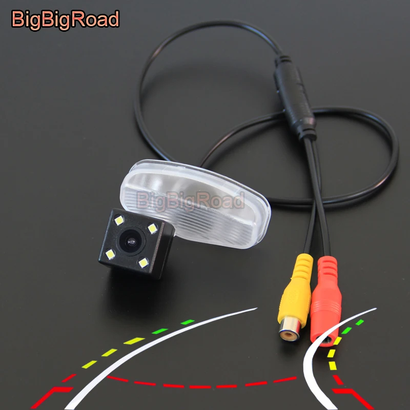 BigBigRoad Car Intelligent Dynamic Trajectory Tracks Rear View CCD Camera For Honda Vezel HRV H-RV XRV X-RV 2013 2014 2015 2016