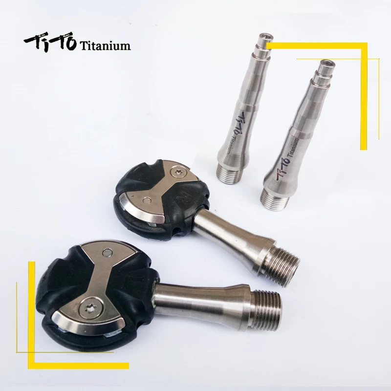 TiTo lollipop titanium alloy axis MTB road bike pedals light weight and durable cycling bicycle titanium pedals part axis