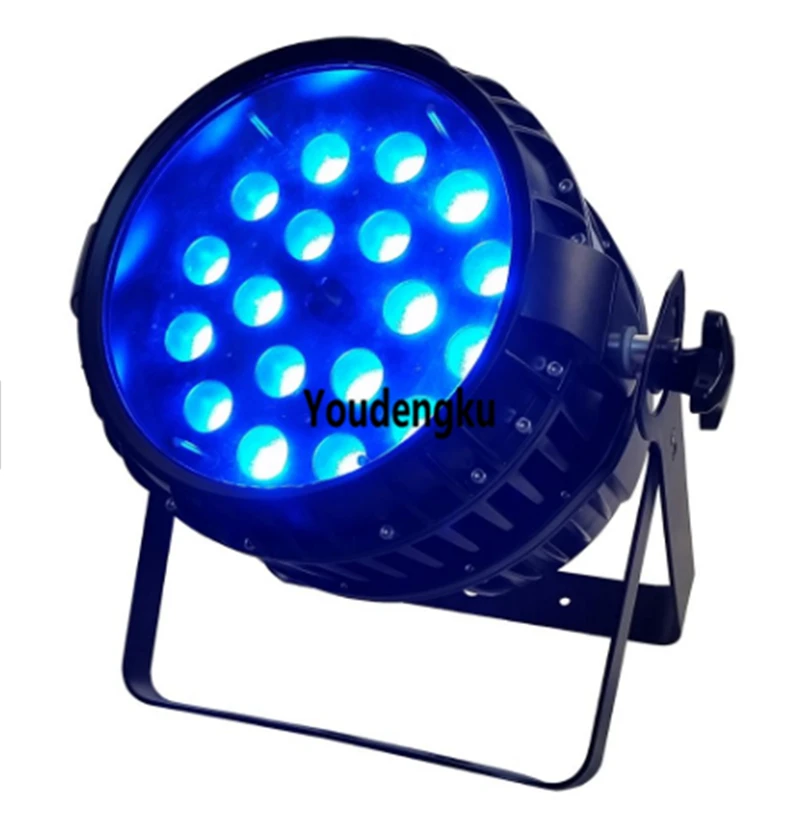 4 pieces party light & sound party led par ip65 waterproof rgbw led par64 light par led 18x12w zoom led par