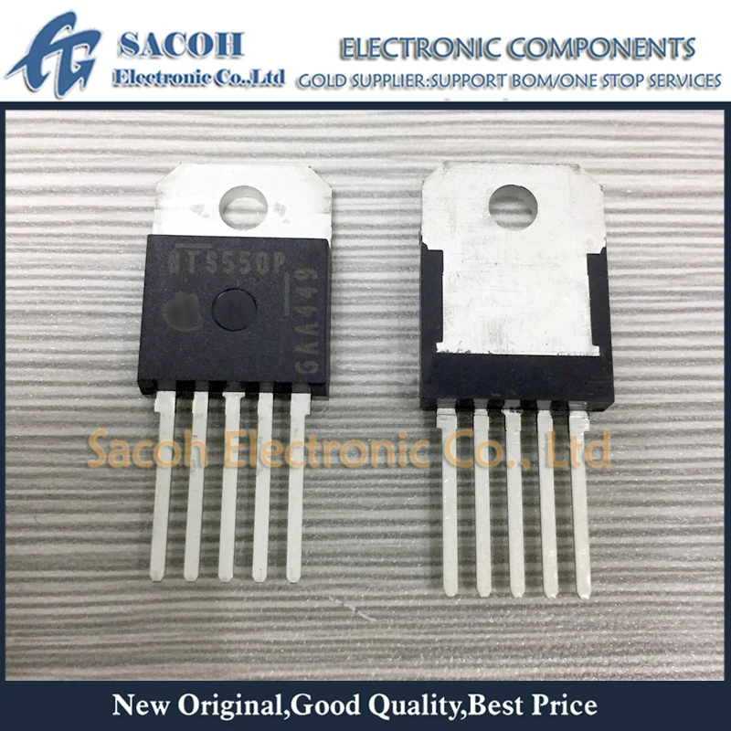 스마트 하이 사이드 고전류 PROFET, 리퍼브 오리지널, BTS555, BTS555, E3146, BTS550P, E3146, TO-218-5