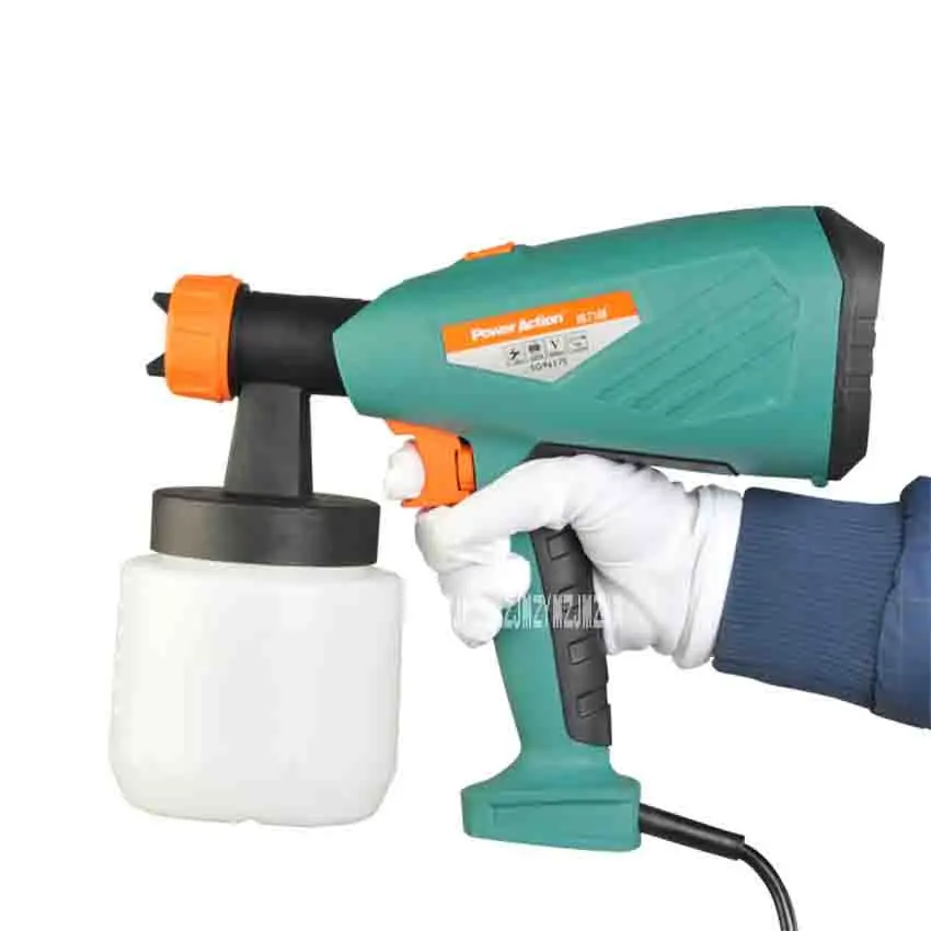 ZJMZYM New Arrival SG9617S High Atomization Electric Spray Gun Advertising Sprayer Paint Spray Gun 220-240v 650W 100DIN-S 800ml