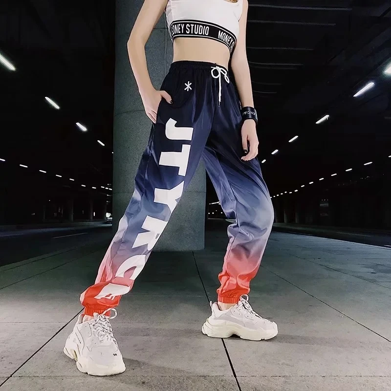 

Women High Waist Fashion pant Elegant Hip hop Vogue Pant Ladies pantalon femme harajuku Trousers streetwear dames kleding