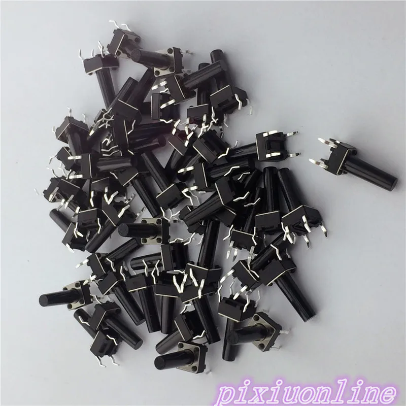 G97 50pcs 6x6x14MM 4PIN G97 Tactile Tact Push Button Micro Switch Direct Self-Reset DIP Top Copper The Cheapest High Quality