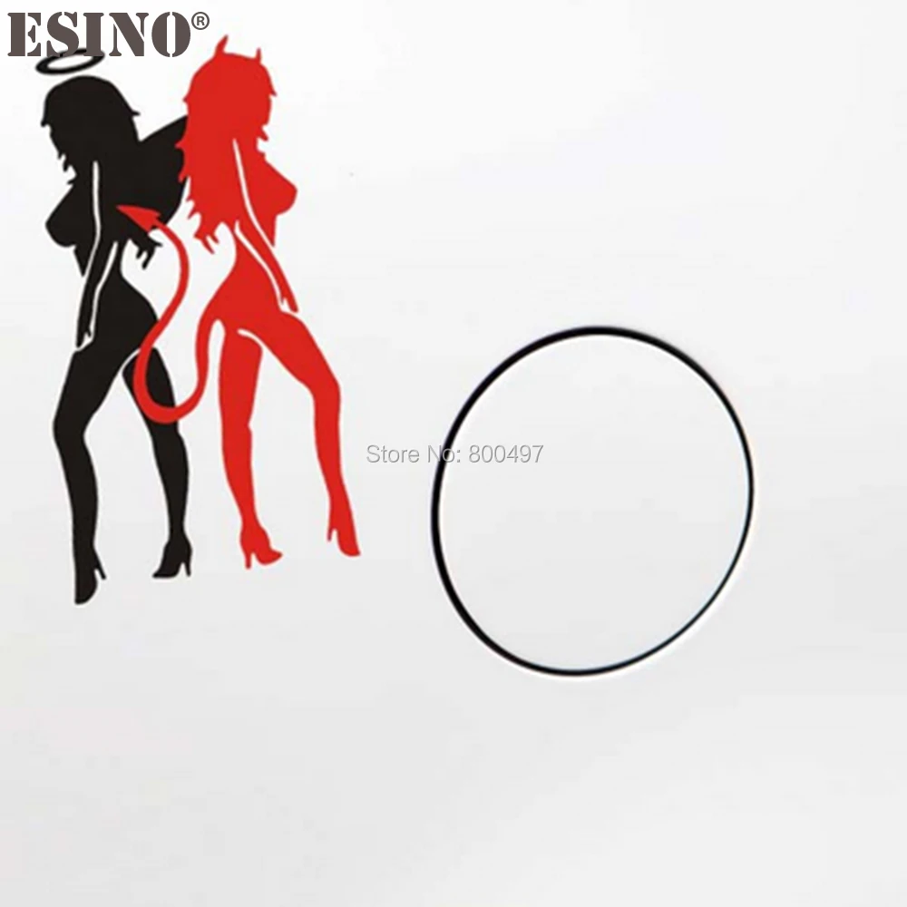 

Creative Car Accessories Styling Sexy Girl Angels and Demons Beauty Lady Temptation Car Body Stickers Decorations Car Decal