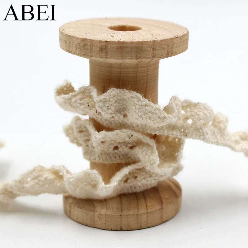 5yards/lot Elastic Beige Lace Trims Cotton White Stretch Lace Ribbon Diy Socks Dress Hometexile Edge Wrap Webbing Tape Ornament