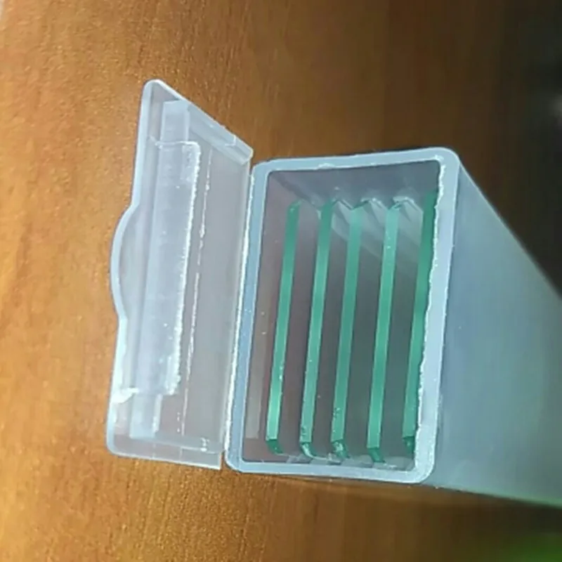 Phonefix microscópio biológico reutilizável, 5 peças, côncavo único, vidro em branco, deslize, ciências, para estudantes