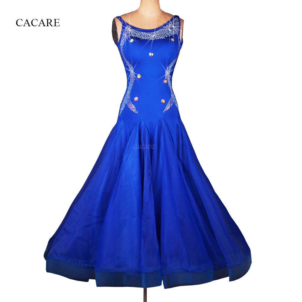 

CACARE Ballroom Dance Formal Dresses Long Woman Clothing Female Standard Dance Wear Costume Waltz Dress Modern D0238 Customize