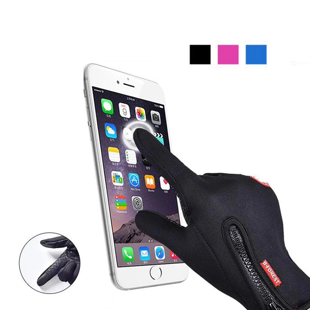 얇은 남성 여성 스키 장갑 겨울 스키 장갑 터치 스크린 미끄럼 방지 장갑 아시아 크기 야외 스포츠 장갑, 5 개