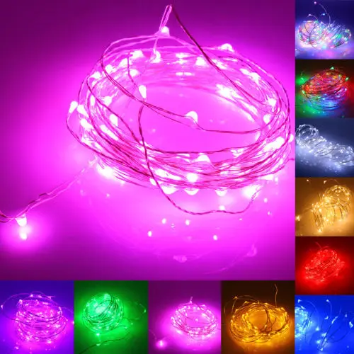 

Christmas Lights 50 LED 5M String Fairy Lights Outdoor Waterproof Xmas Siliver or Copper Wire String Lights Holiday Decoration