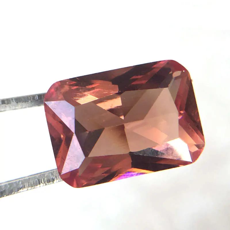 CSJ Created Diaspore Zultanite Rectangle Cut Loose Gemstone Sultanite For Diy Fine Jewelry Silver Mounting Color Change Stone