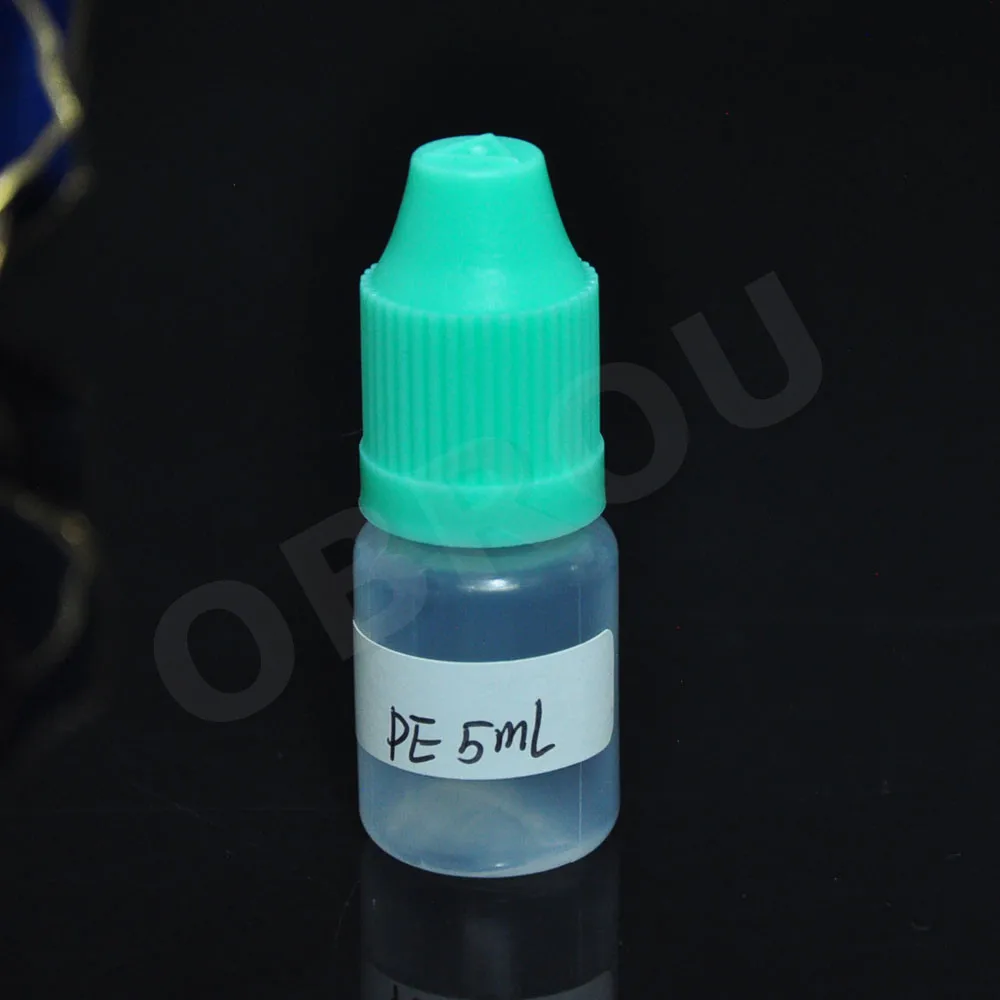 

2700pcs 5ML small PE PLASTIC Dropper Bottles With Childproof Cap With Long Thin Tip For Liquid Free Shipping