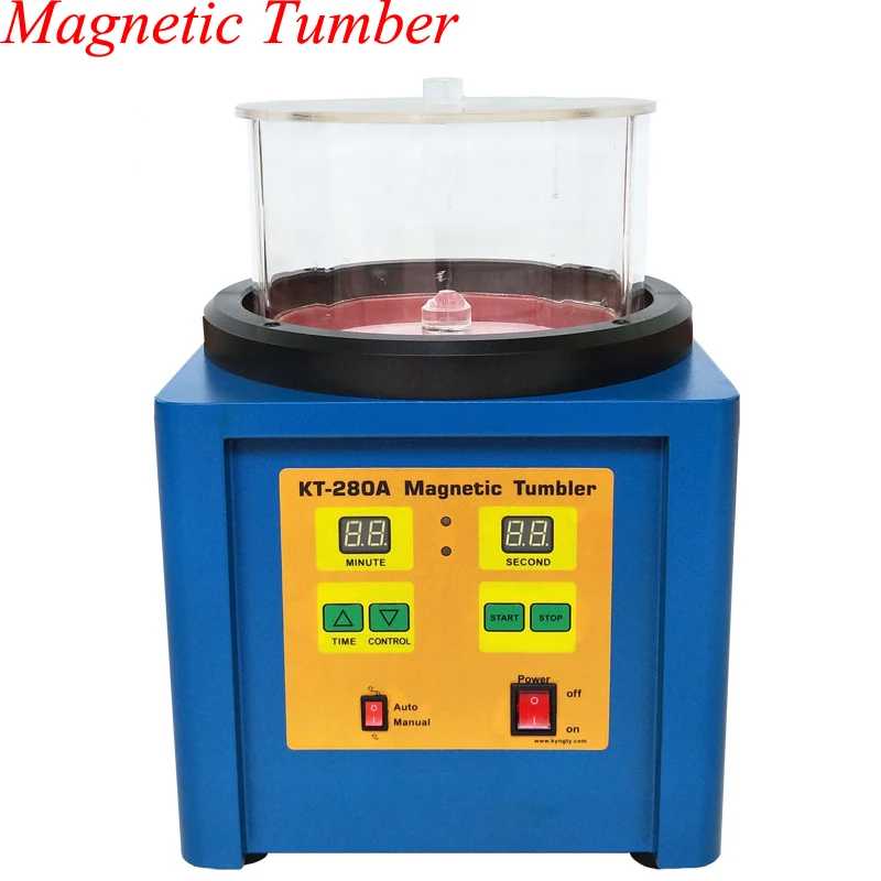 

Timing Positive Reversal Polishing Deburring Gold Tool Jewelry Equipment Magnetic Polishing Machine KT-280A