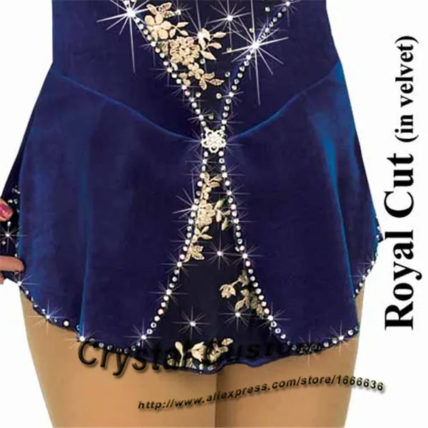 

Hot Sales Custom Figure Skating Skirt For Grils Elegant New Brand Vogue Ice Skating Dresses For Competition DR2109